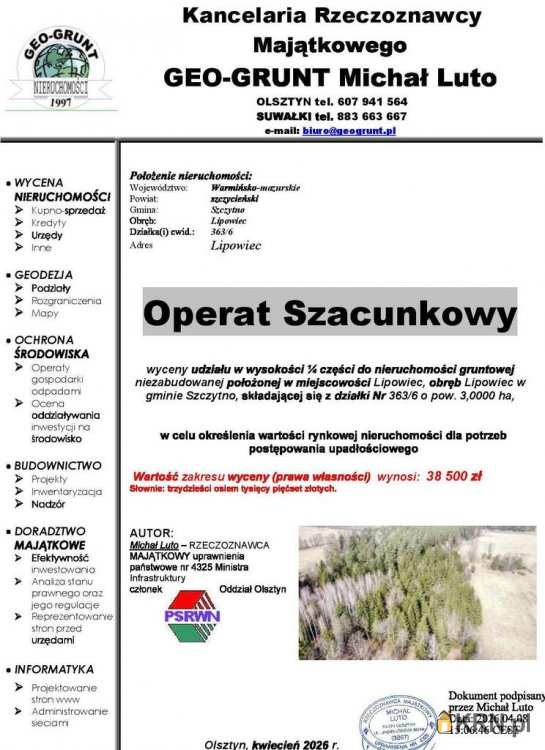 Lipowiec, ul. , Działki  na sprzedaż, 