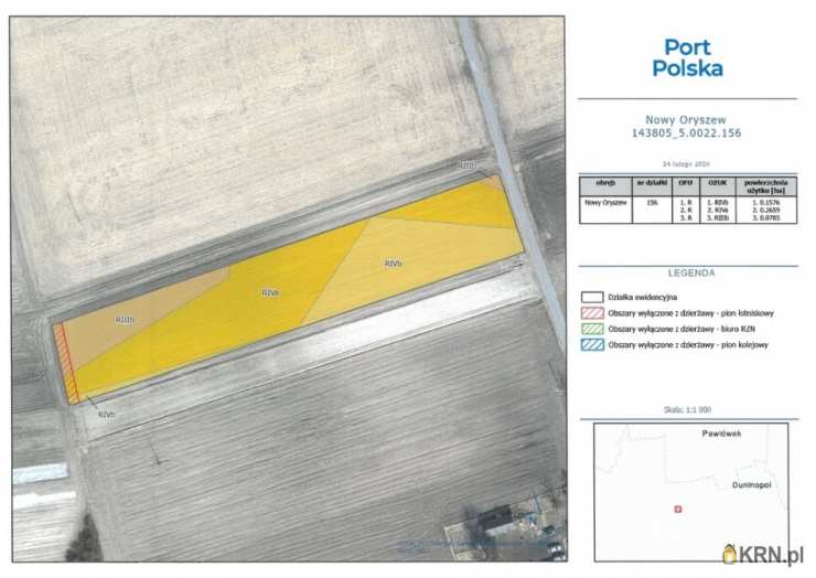 , Działki  do wynajęcia, Nowy Oryszew, ul. 