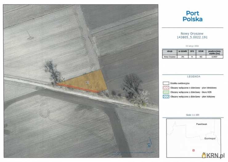 Nowy Oryszew, ul. , , Działki  do wynajęcia