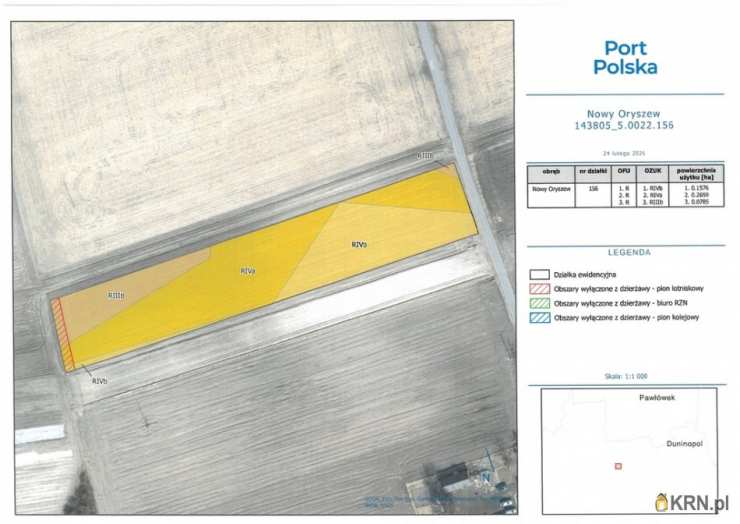 Nowy Oryszew, ul. , Działki  do wynajęcia, 