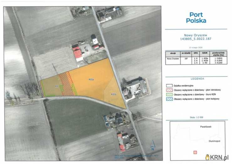 , Nowy Oryszew, ul. , Działki  do wynajęcia