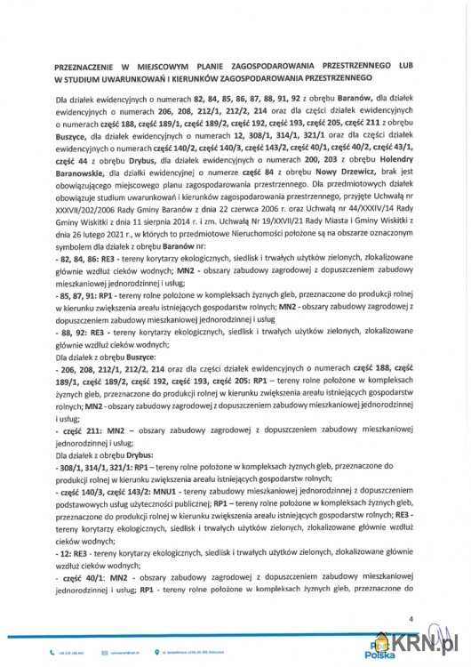 Baranów, ul. , , Działki  do wynajęcia