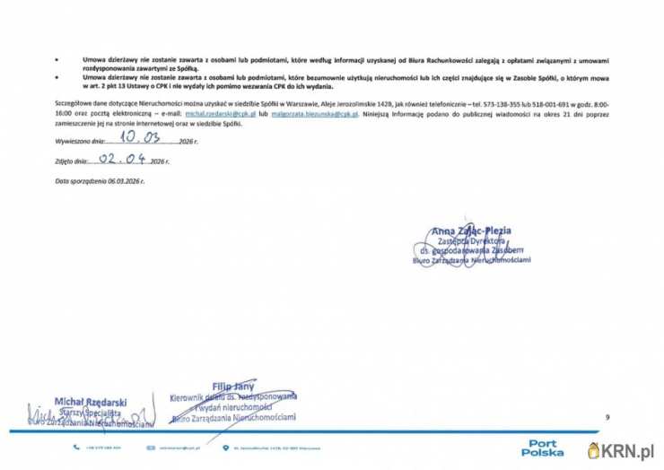 Działki  do wynajęcia, , Baranów, ul. 