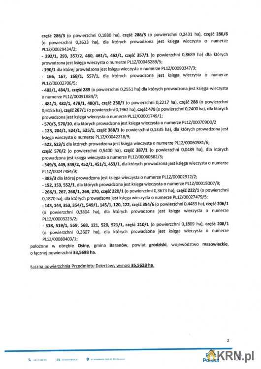 Działki  do wynajęcia, , Baranów, ul. 