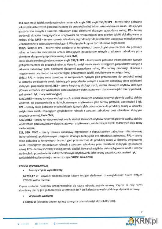 , Działki  do wynajęcia, Baranów, ul. 