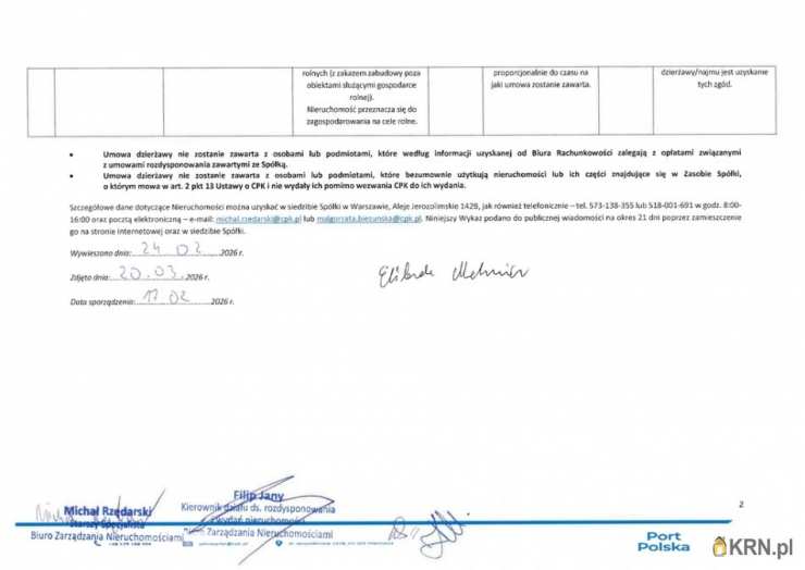 Działki  do wynajęcia, , Buszyce, ul. 