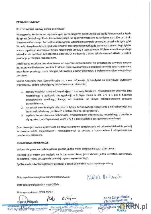 Buszyce, ul. , , Działki  do wynajęcia