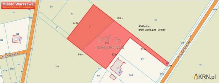 Działki  na sprzedaż, Warszawa, Wawer/Miedzeszyn, ul. Techniczna, 