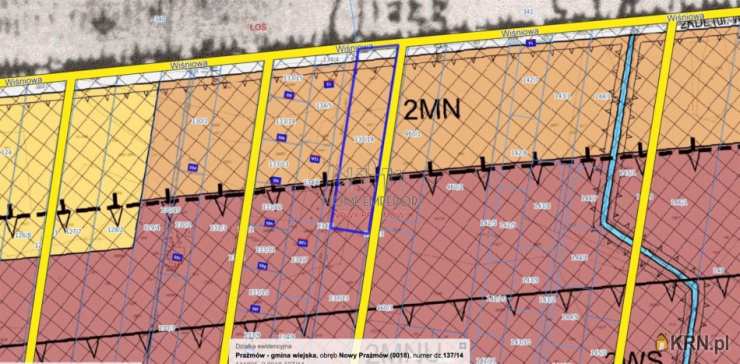 Działki  na sprzedaż, Nowy Prażmów, ul. Wiśniowa, 