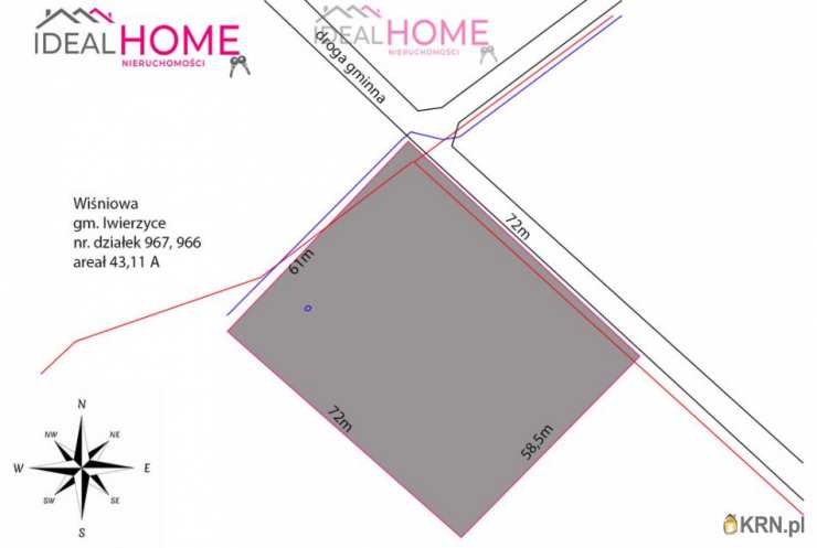 , Wiśniowa, ul. , Działki  na sprzedaż