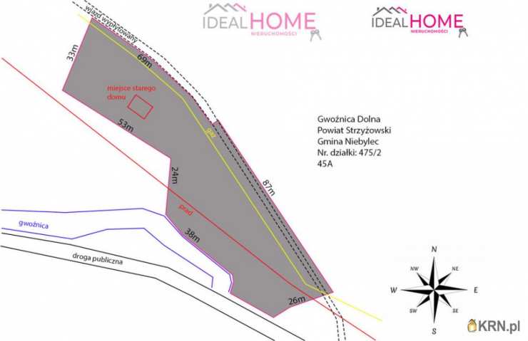 Gwoźnica Dolna, ul. , Działki  na sprzedaż, 