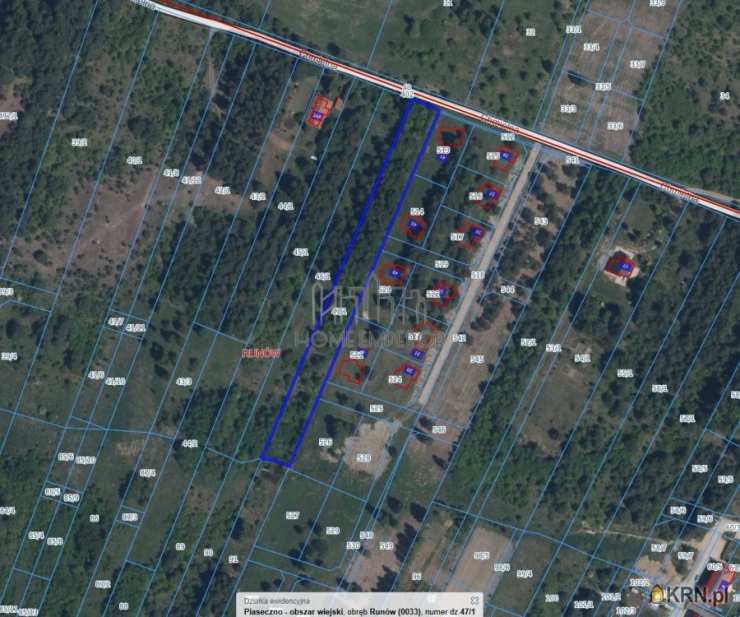 , Działki  na sprzedaż, Runów, ul. Chmielna