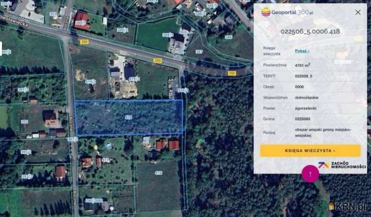 Biuro Obrotu Nieruchomościami ZACHÓD Adam Zawada, Działki  na sprzedaż, Ruszów, ul. 