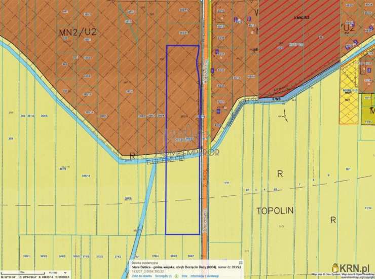 Borzęcin Duży, ul. Poprzeczna, Działki  na sprzedaż, 