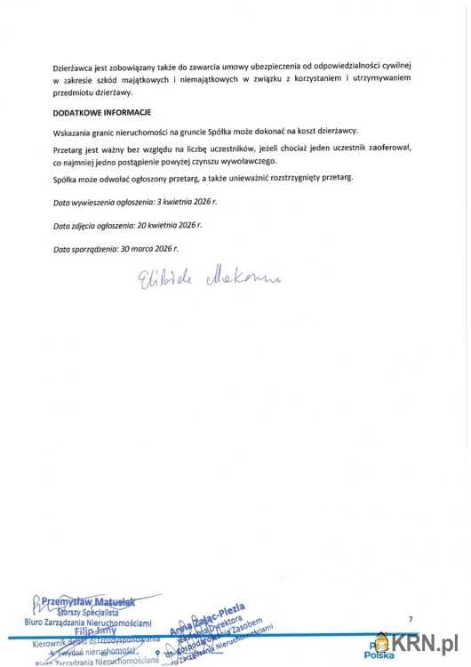 , Działki  do wynajęcia, Teresin, ul. 