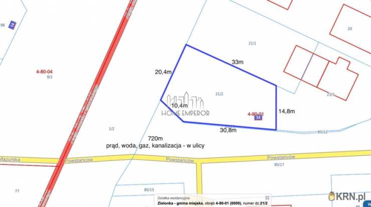 Działki  na sprzedaż, , Zielonka, ul. Powstańców