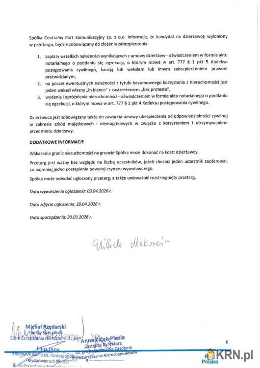 , Działki  do wynajęcia, Teresin, ul. 