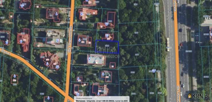 Warszawa, Ursynów/Pyry, ul. Transportowców, Działki  na sprzedaż, 