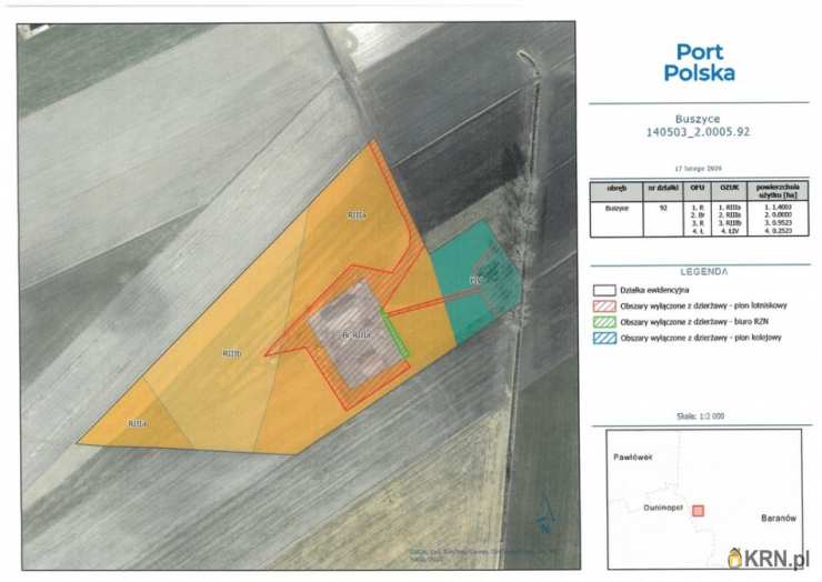 Podbuszyce, ul. , Działki  do wynajęcia, 