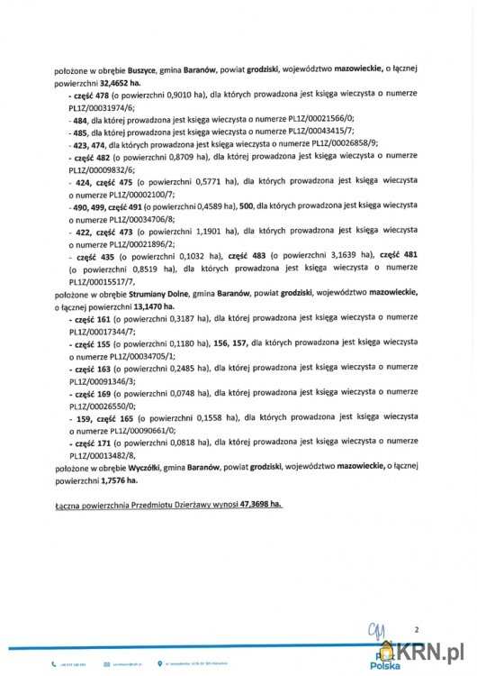 Działki  do wynajęcia, , Baranów, ul. 