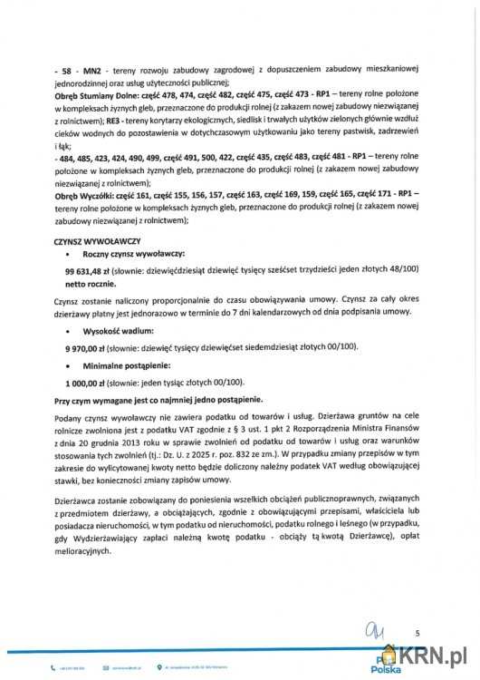 , Baranów, ul. , Działki  do wynajęcia