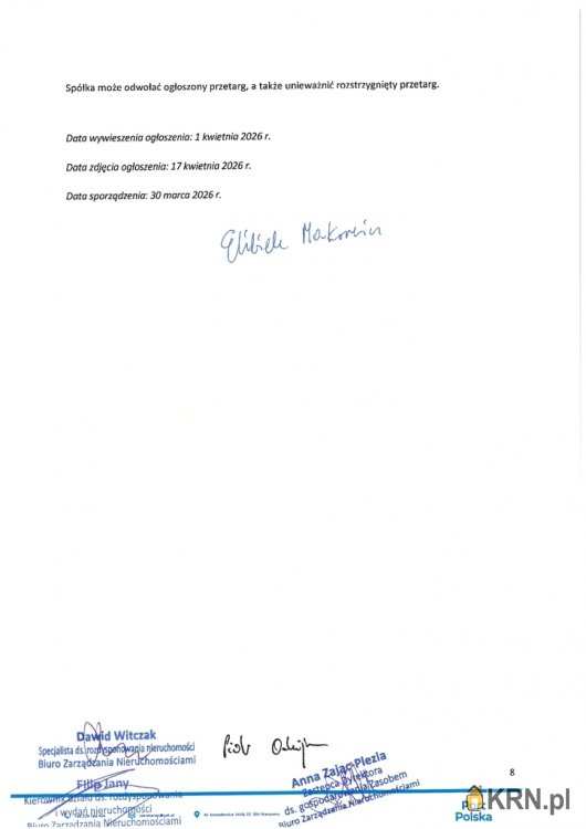 Działki  do wynajęcia, Baranów, ul. , 