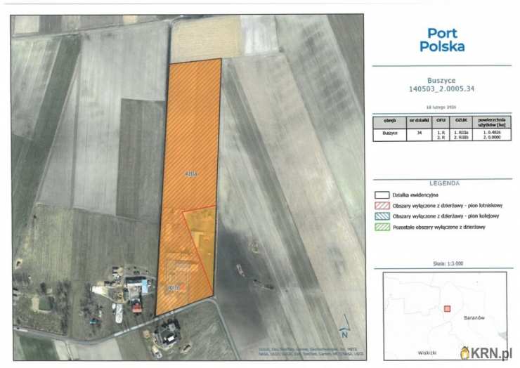 Baranów, ul. , , Działki  do wynajęcia