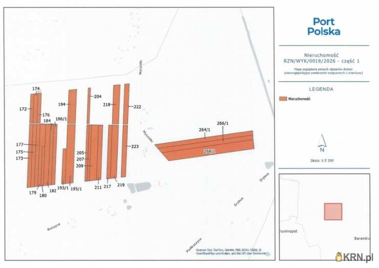 Baranów, ul. , , Działki  do wynajęcia