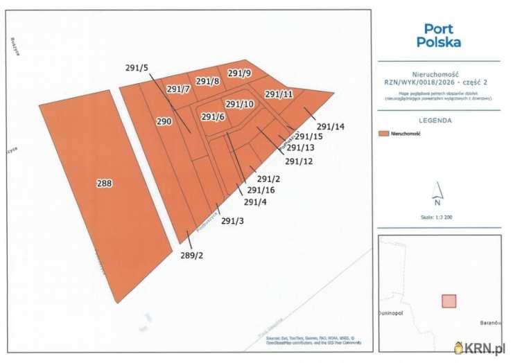 , Baranów, ul. , Działki  do wynajęcia