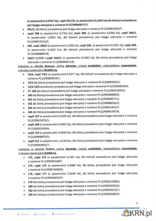 Działki  do wynajęcia, , Baranów, ul. 