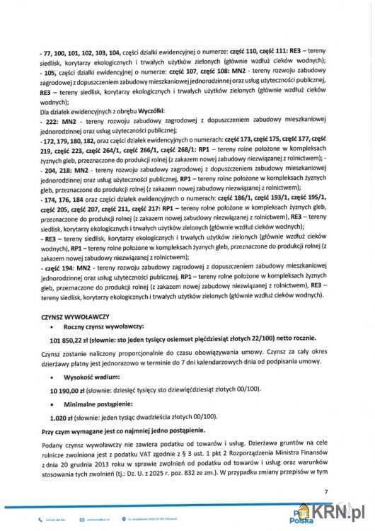 , Działki  do wynajęcia, Baranów, ul. 