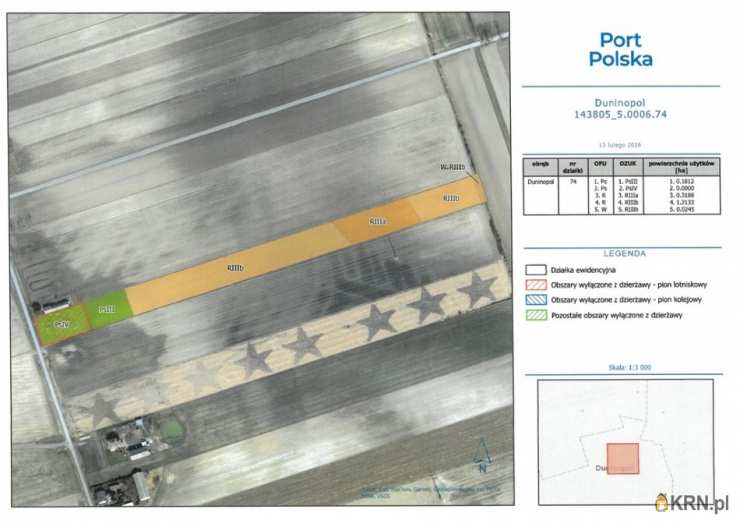 , Działki  do wynajęcia, Duninopol, ul. 