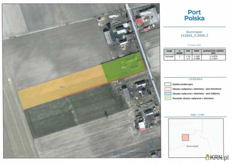 Duninopol, ul. , , Działki  do wynajęcia