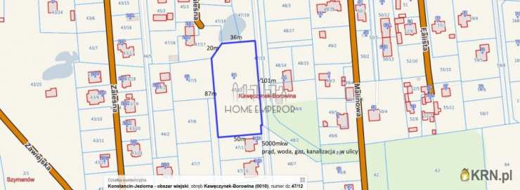 Borowina, ul. Zaleśna, , Działki  na sprzedaż