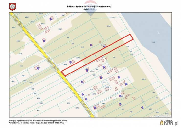 Różan, ul. , Działki  na sprzedaż, 