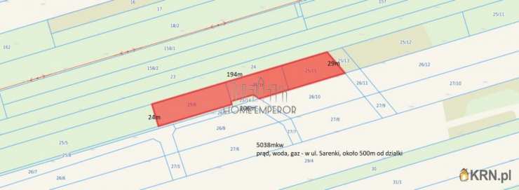 Turowice, ul. Sarenki, , Działki  na sprzedaż