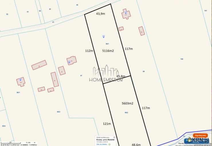 Działki  na sprzedaż, Konary, ul. , 