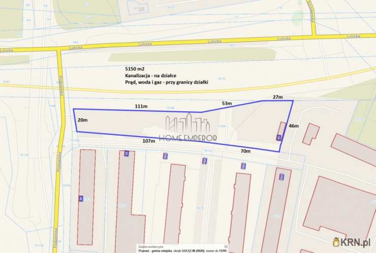 Działki  na sprzedaż, Poznań, Jeżyce/Podolany, ul. Lutycka, 