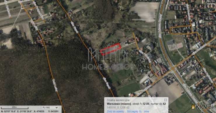 Warszawa, Wilanów/Powsin, ul. Ponczowa, , Działki  na sprzedaż