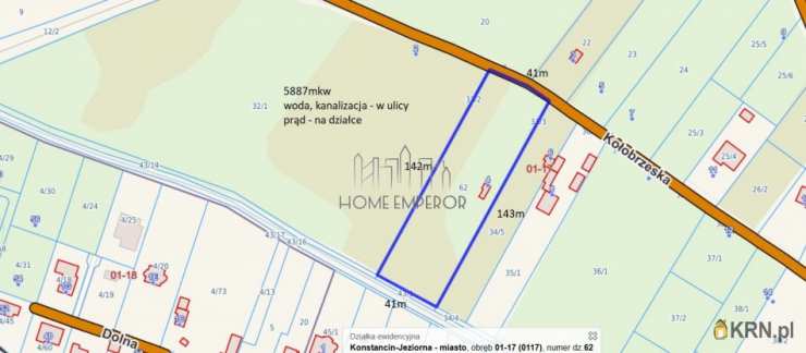 Home Emperor Sp. z o.o., Działki  na sprzedaż, Konstancin-Jeziorna, Skolimów-Konstancin, ul. Kołobrzeska