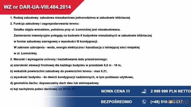 Działki  na sprzedaż, , Łódź, Bałuty, ul. Łomnicka
