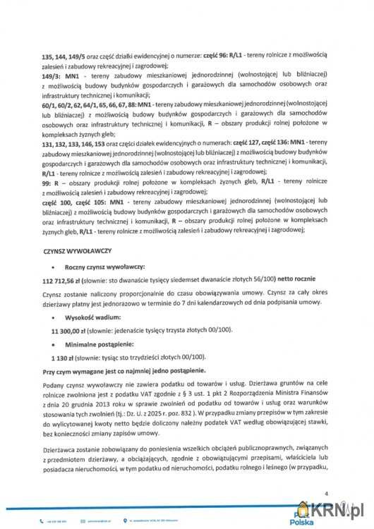 Teresin, ul. , , Działki  do wynajęcia