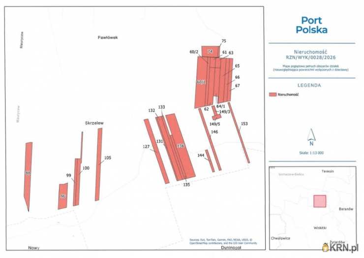Działki  do wynajęcia, Teresin, ul. , 