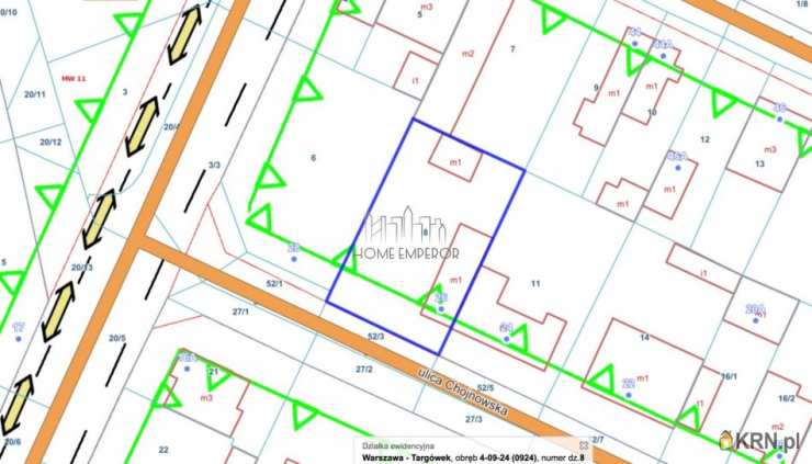 Działki  na sprzedaż, Warszawa, Targówek/Zacisze, ul. Chojnowska, 