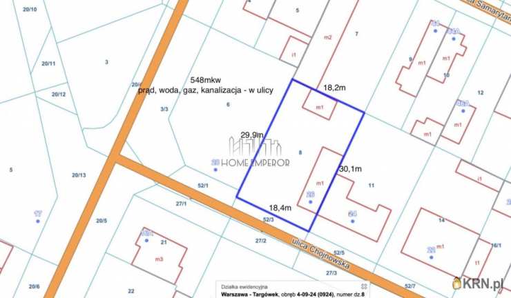 Warszawa, Targówek/Zacisze, ul. Chojnowska, Działki  na sprzedaż, 