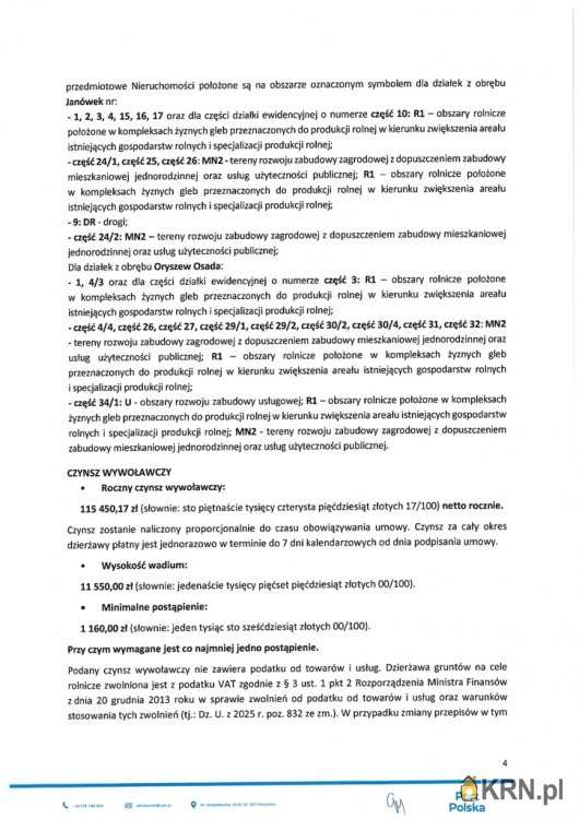 Wiskitki, ul. , , Działki  do wynajęcia