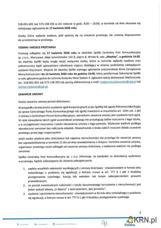 , Działki  do wynajęcia, Wiskitki, ul. 