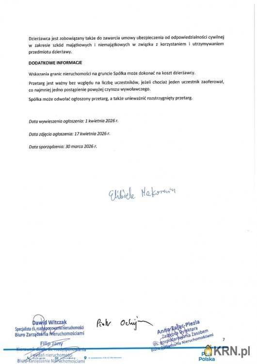 , Działki  do wynajęcia, Wiskitki, ul. 