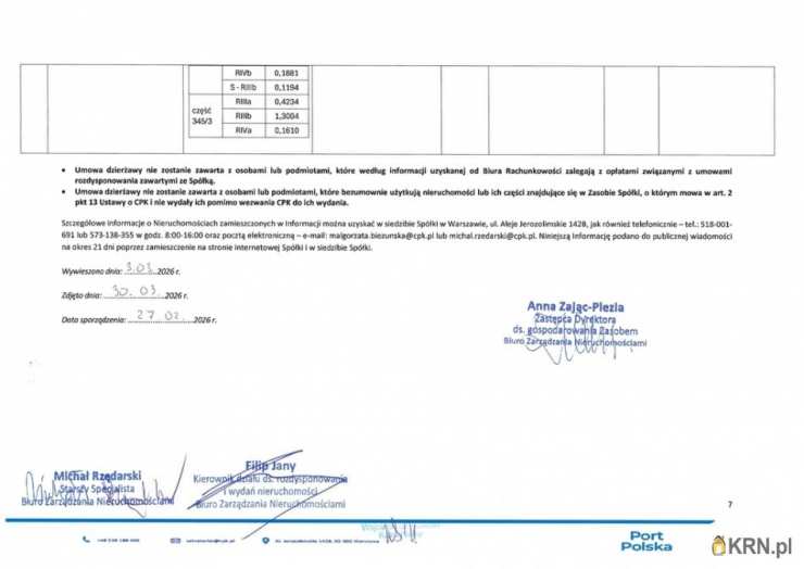, Działki  do wynajęcia, Baranów, ul. 