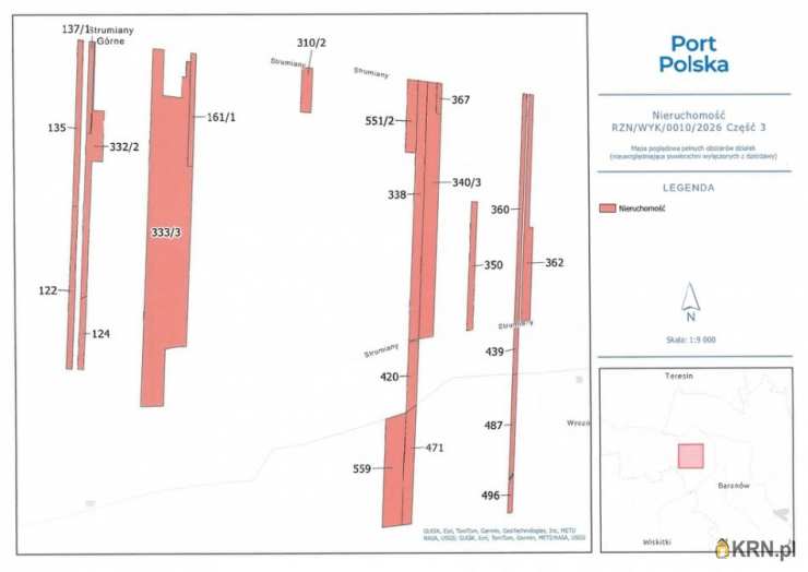 Baranów, ul. , Działki  do wynajęcia, 